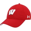 Women's Under Armour Red Wisconsin Badgers Sideline Airvent Performance Adjustable Hat