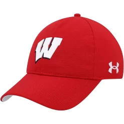 Women's Under Armour Red Wisconsin Badgers Sideline Airvent Performance Adjustable Hat