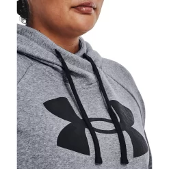 Plus Size Under Armour Rival Fleece Logo Hoodie -Under Armour Shop 6224971 ALT3