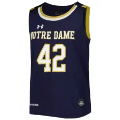 Youth Under Armour #42 Navy Notre Dame Fighting Irish Replica Team Basketball Jersey -Under Armour Shop 6233593 ALT2